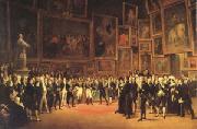 Francois-Joseph Heim Charles X Distributing Awards to the Artists Exhibiting at the Salon (mk05) oil painting on canvas
